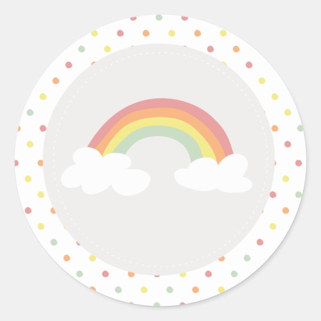 Stickers Arc-en-ciel et soleil (Devant)