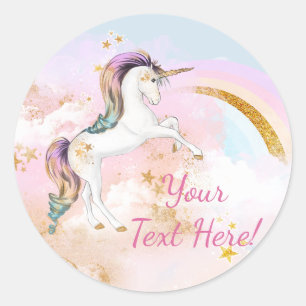 Stickers Arc-en-ciel Unicorne