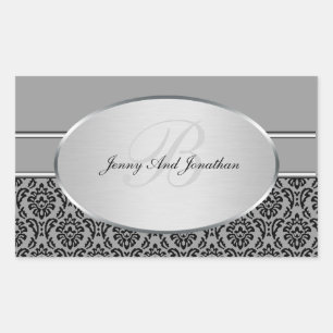 Stickers Argent Damask