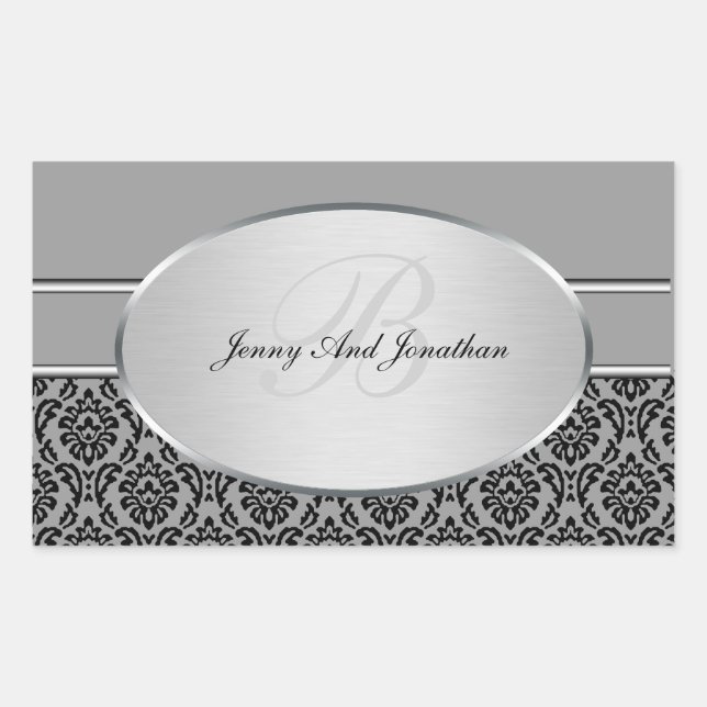 Stickers Argent Damask (Devant)
