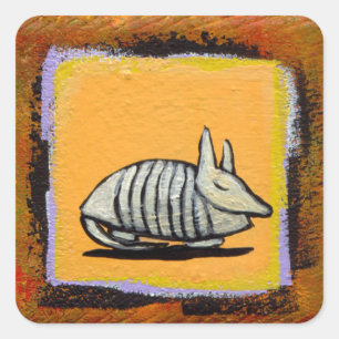 stickers Armadillo dormant amusant art original mi