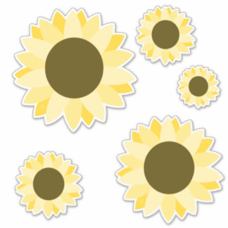 Stickers Arrière - plans clairs Tournesol