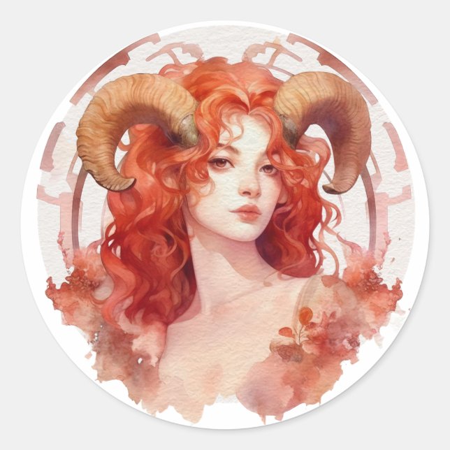 Stickers Arrondi Classic Aries (Devant)