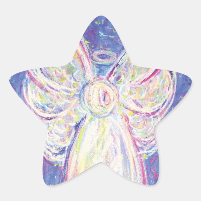 Stickers Art Decal Angel de nuit étoilé (Devant)