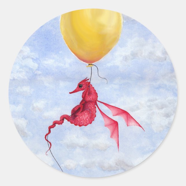 Stickers Art Dragon Imaginaire - En l'air (Devant)