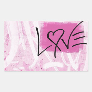 Stickers Art Graffiti Pink Love