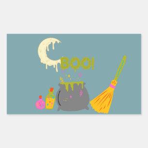 Stickers artisanal sorcière : Brûlez votre magie