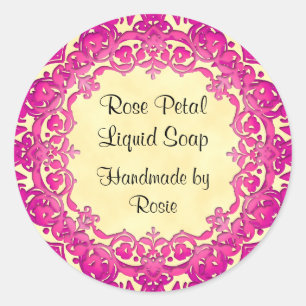 Stickers Artistes Personnalisés Art Vintage Rose