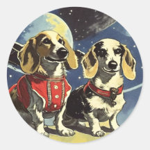 Stickers Astro Dachshund
