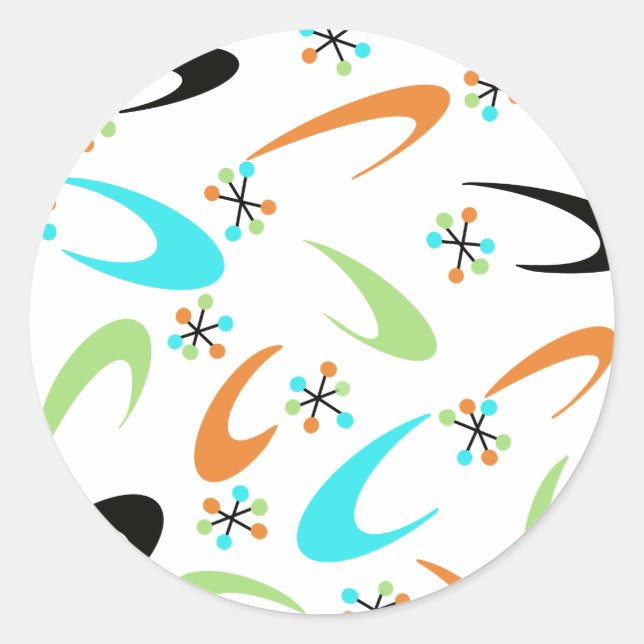 Stickers Atomique du milieu du siècle (Devant)