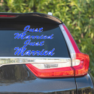 Stickers auto XL MARIED (2) - BLUEBERRY BLUE