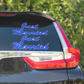 Stickers auto XL MARIED (2) - BLUEBERRY BLUE