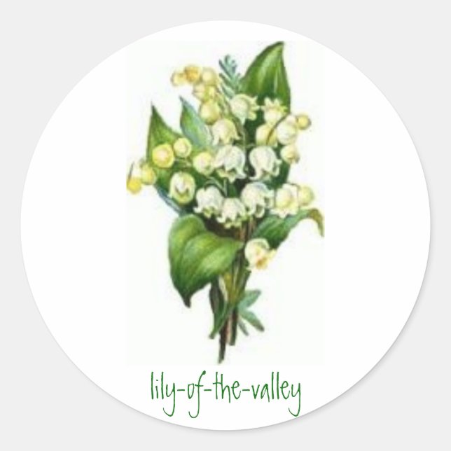 Stickers avec Lily-of-the-Valley Design (Devant)