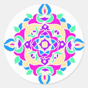 Stickers avec Motif Rangoli