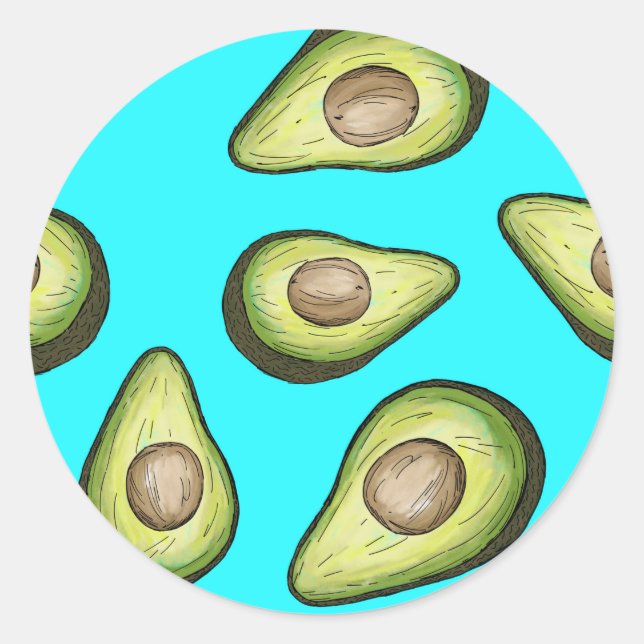 Stickers Avocado pour amoureux du beurre de nature (Devant)