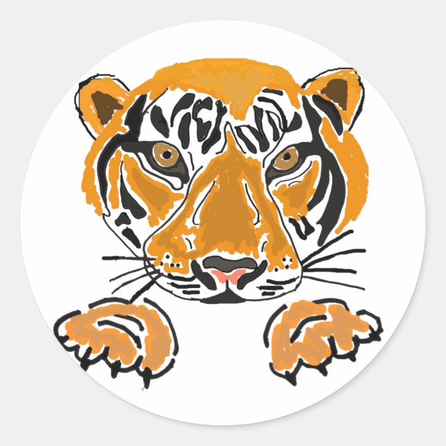 Stickers AZ- Tigres et pattes (Devant)