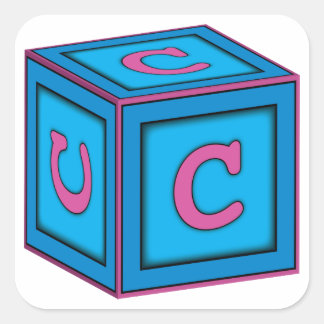 Stickers Baby Block - Lettre "C"