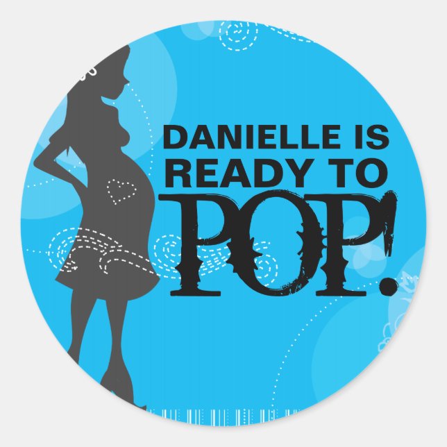 Stickers baby shower (Devant)