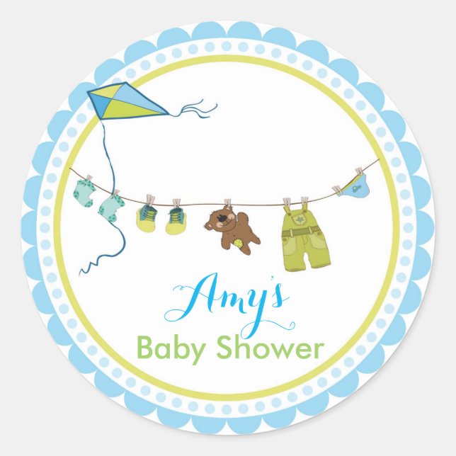 Stickers baby shower (Devant)