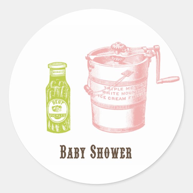 Stickers baby shower (Devant)