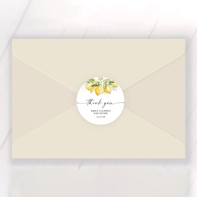 Stickers Baby shower citron vert (Créateur téléchargé)