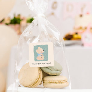 Stickers Baby shower Cottage Core Teddy Bear