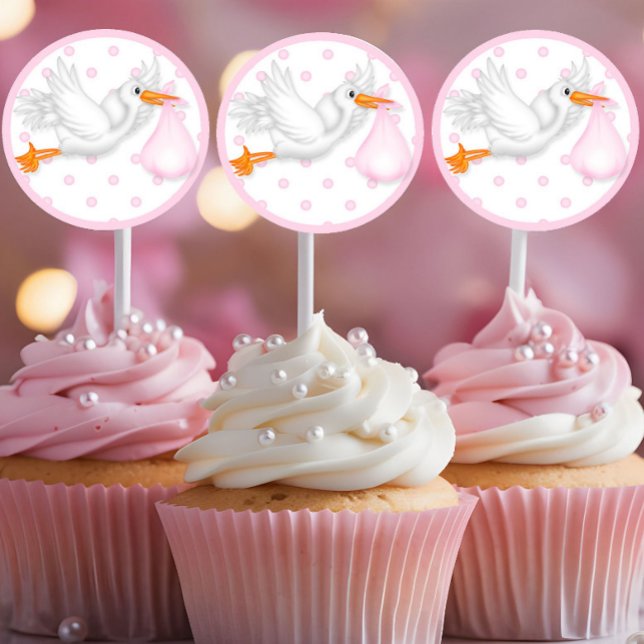Stickers baby shower Cupcake Toppers (Créateur téléchargé)