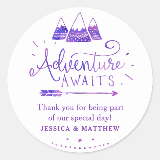 Stickers Baby shower d'aventure pour filles de la  (Devant)