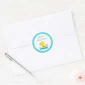 Stickers Baby shower de canard Favoriser étiquette (Enveloppe)