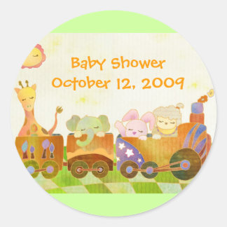 Stickers Baby shower de train tendance Choo Choo C
