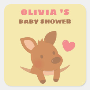 Stickers Baby shower déco Jote Kangaroo