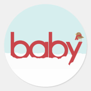 Stickers Baby shower d'hiver