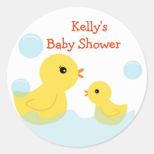 Stickers Baby shower en caoutchouc