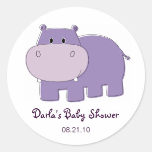 Stickers Baby shower Hippo