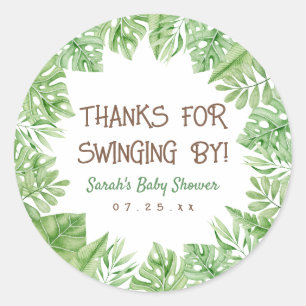 Stickers Baby shower Leo Safari