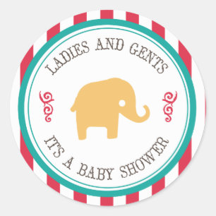 Stickers Baby shower Little Peanut Circus