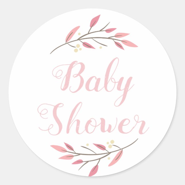 Stickers Baby shower personnalisés (Devant)