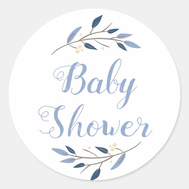 Stickers Baby shower personnalisés (Devant)