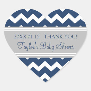 Stickers Baby shower préféré Blue Grey