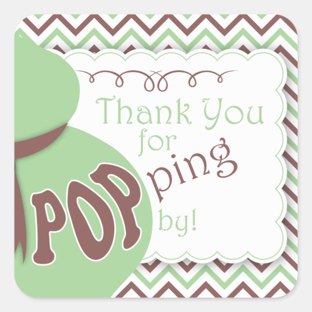 Stickers Baby shower préféré pour  de bosse vert/b (Devant)