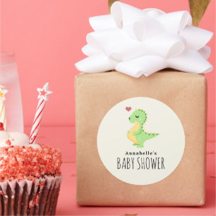 Stickers Baby shower Preggosaurus Cute Dinosaur