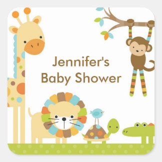 Stickers Baby shower Safari de Mod Jungle
