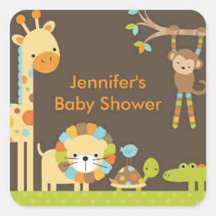 Stickers Baby shower Safari de Mod Jungle