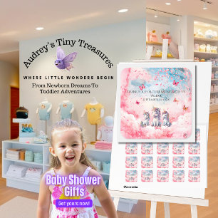 Stickers Baby shower Unicorne enchantés