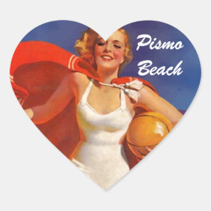 Stickers bagage lettres de voyage scène de plage r