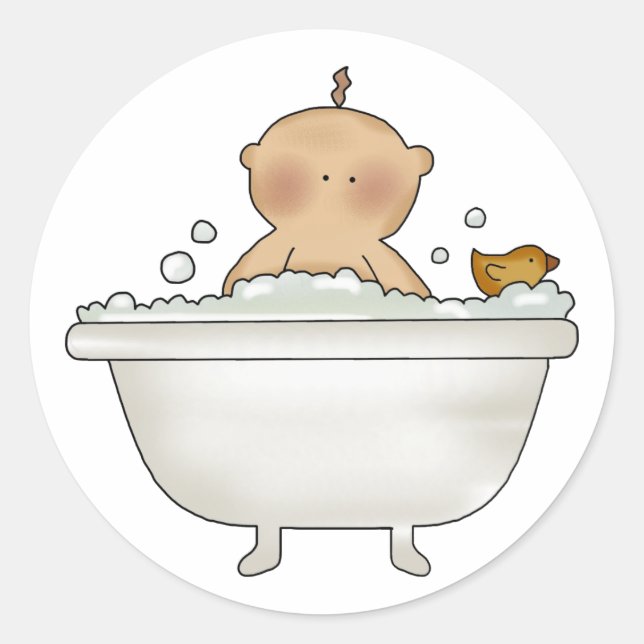 Stickers Bain Bain de bulle (Devant)