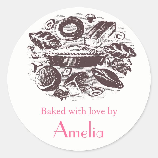 Stickers Baked with Love (Devant)