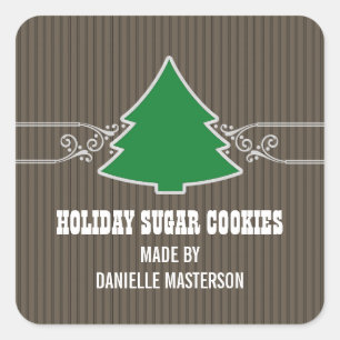 Stickers Baking Arbre de Noël fantaisie