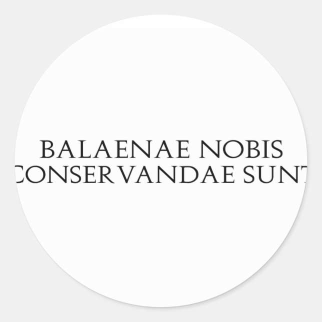 Stickers Balaenae Nobis (Devant)
