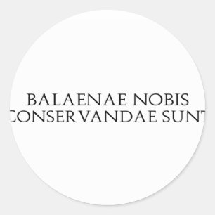 Stickers Balaenae Nobis